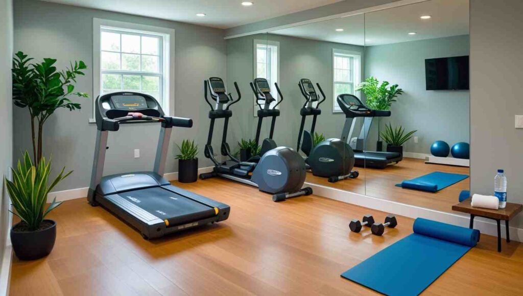 modern Small Home Gym Layout
