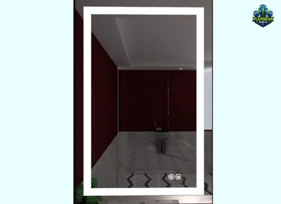 Dimmable Lighted home gym Mirror with Defogger and Memory Touch Switch