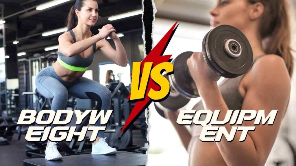 Bodyweight vs Equipment Workouts: Which Wins & Why 3 Split scene featuring Bodyweight vs Equipment Workouts