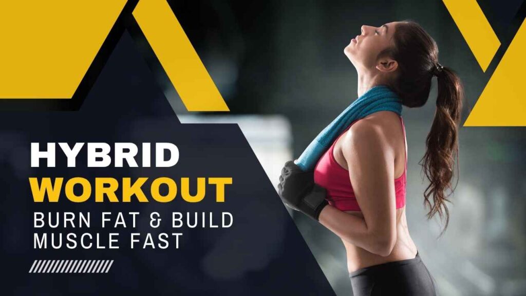 performing hybrid workout with weights and cardio