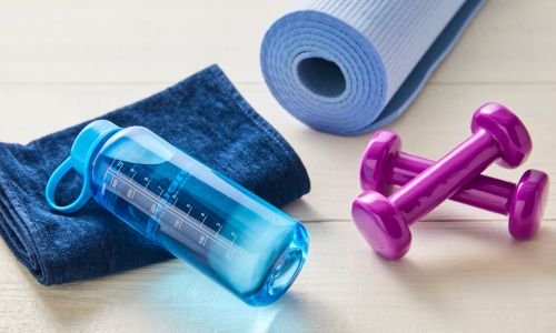 modern home gym setup featuring a portable workout system