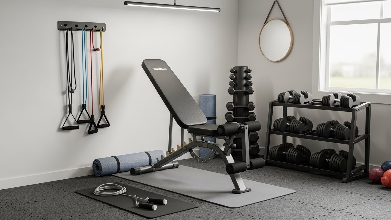 Small Home Gym Equipment: Essentials Under 10 Sq Ft