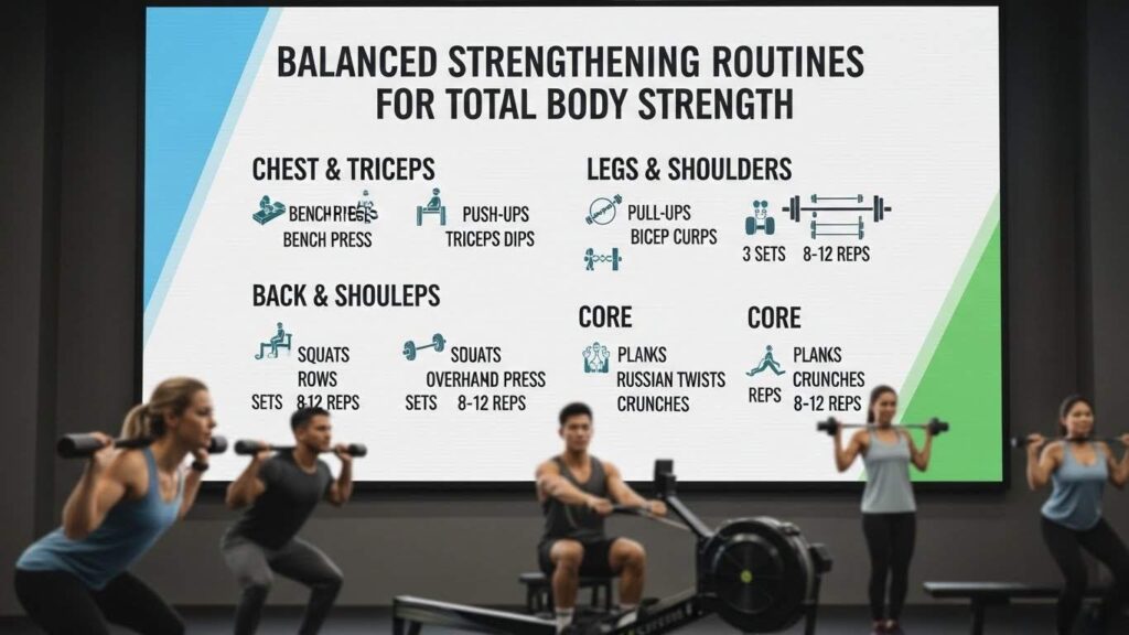 Strong Routine Balanced Strengthening Routines for Total Body Strength