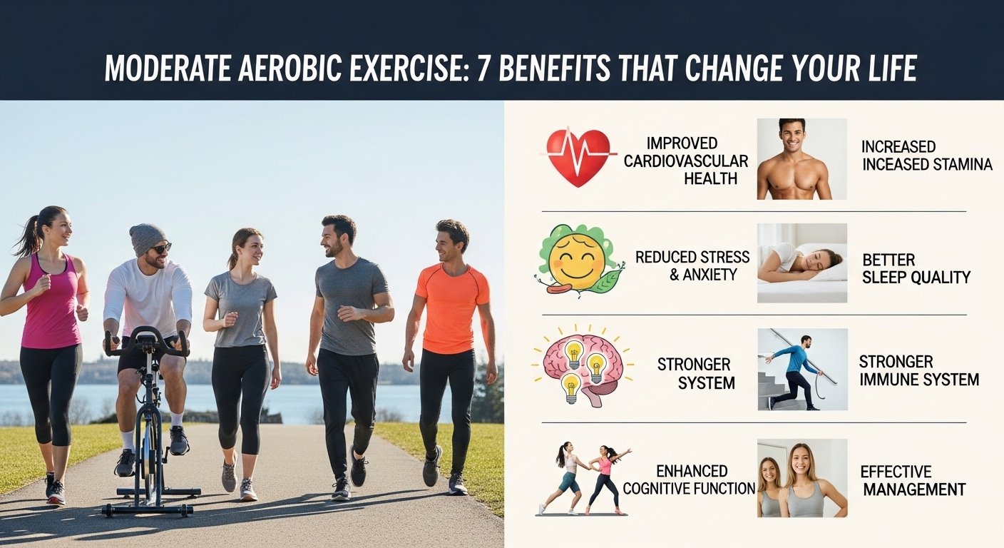 Moderate Aerobic Exercise: 7 Benefits That Change Your Life 7 Moderate Aerobic Exercise: 7 Benefits That Change Your Life