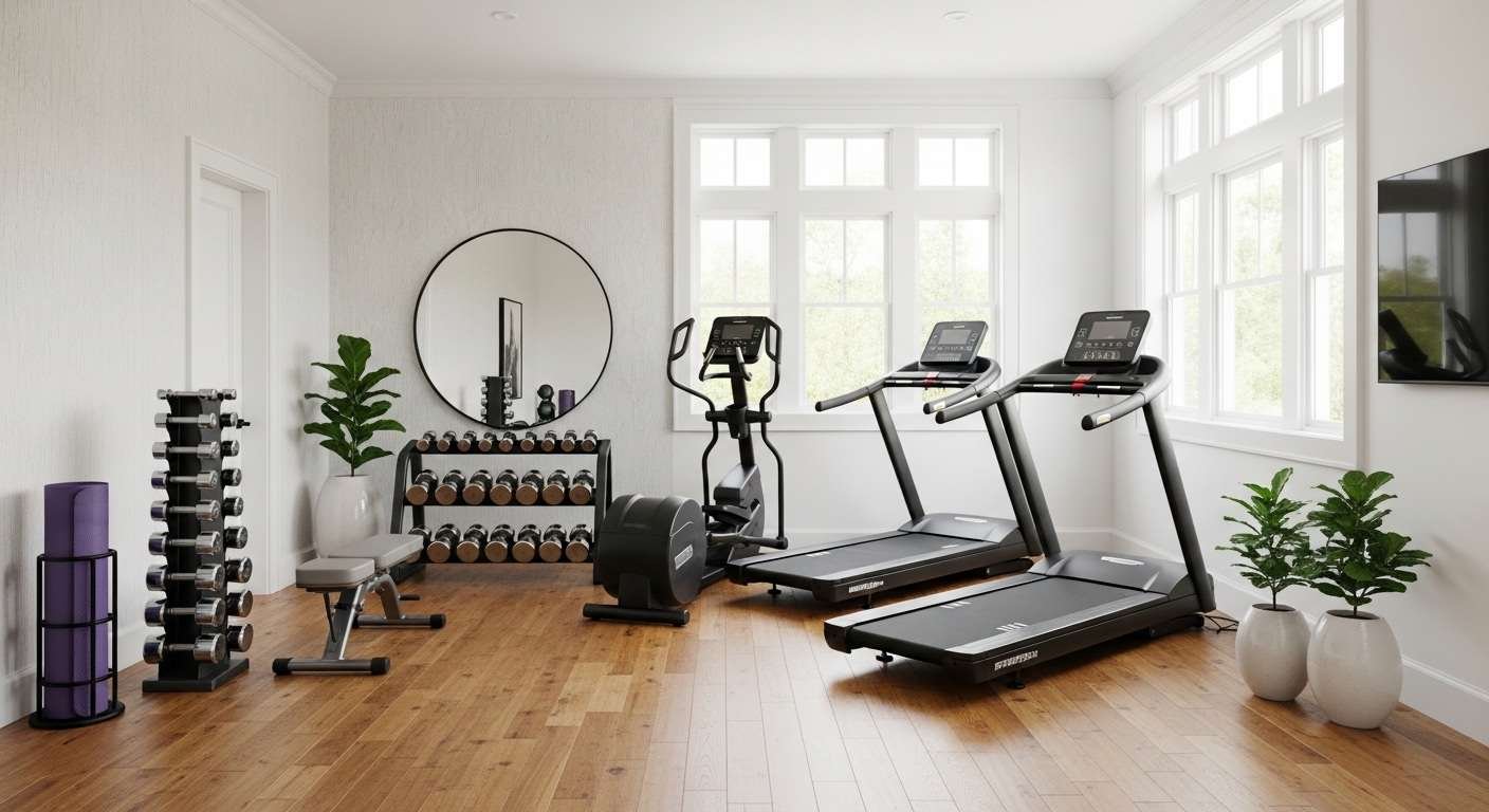 Exercise Equipment Blog: Stylish Home Gym Ideas