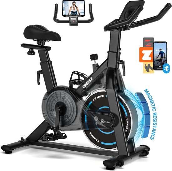 CHAOKE Quiet Adjustable Magnetic Resistance Stationary Bike