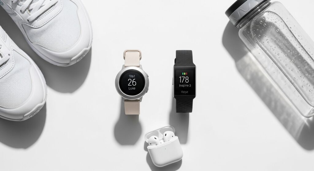 Fitbit Luxe vs Inspire 3 — best Fitbit for beginners comparison on white background