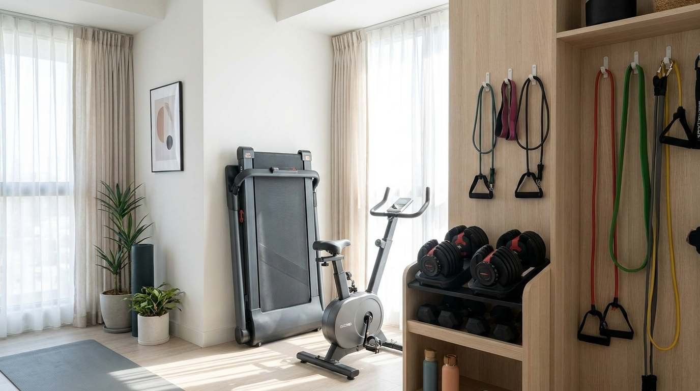 Space Saving Fitness Equipment for Small Home Gyms