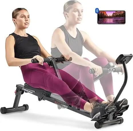 Sunny Health & Fitness Compact Adjustable Rowing Machine amazon 