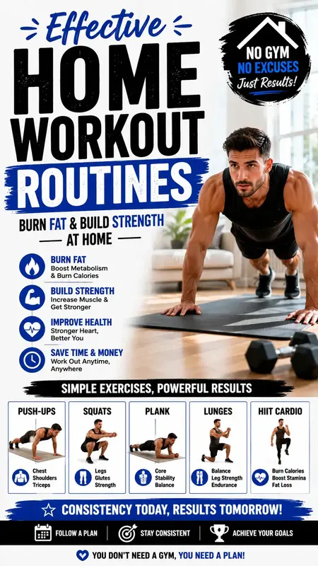 fitness exercises Featuring Effective home workout routines