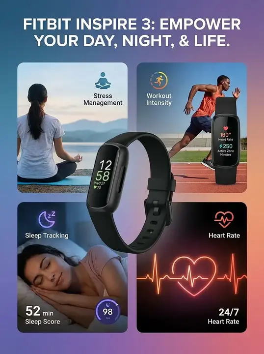 Fitbit Inspire 3 Health & Fitness Tracker
