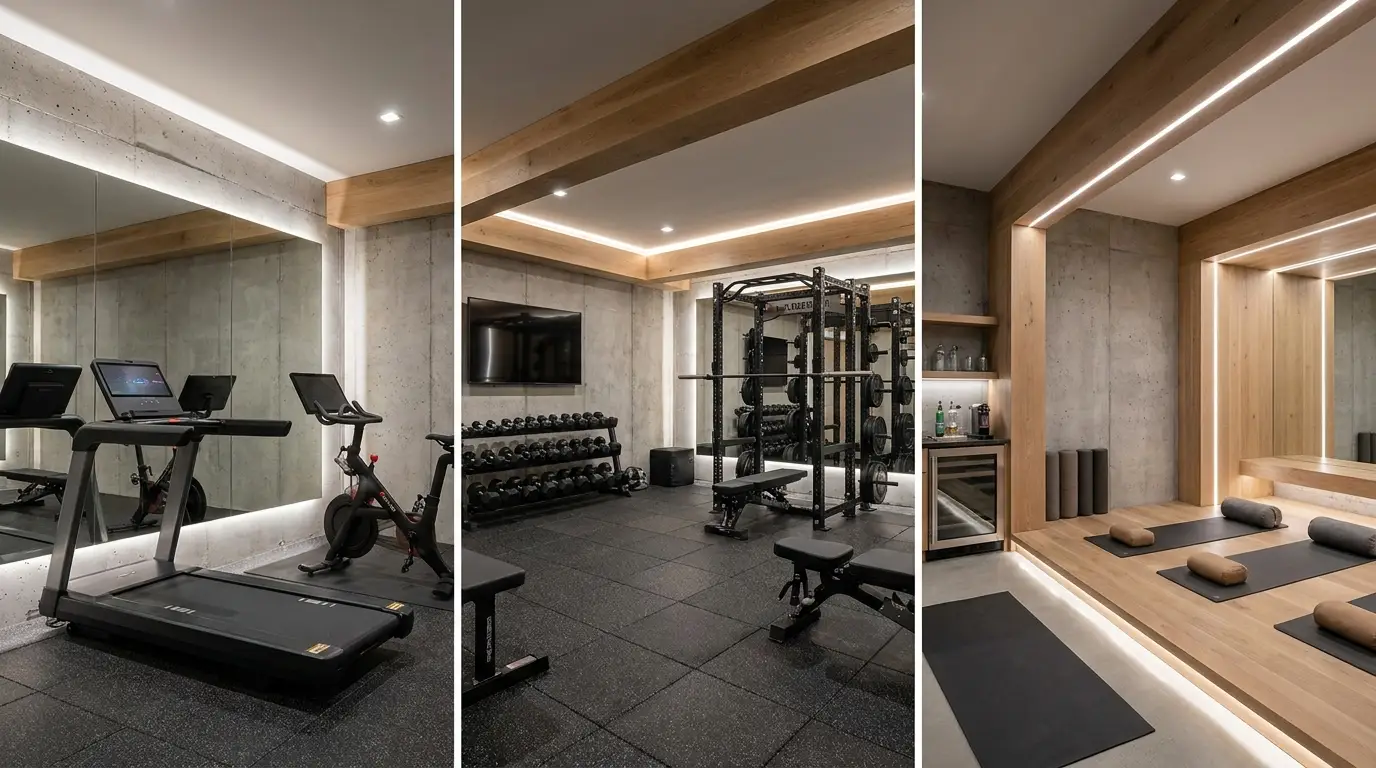 Home Gym Layout Design Ideas for Perfect Basement Gym