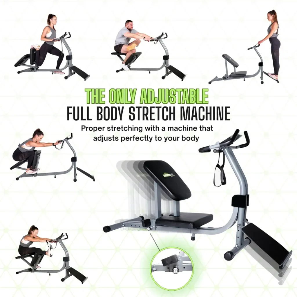 Nitrofit Limber Pro Adjustable Seat Stretch Machine for Lumbar Stretching