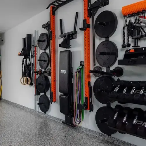 Outdoor Gym Ideas for Backyards: 15 Stylish & Practical Setups 17 Covered backyard cardio gym with exercise equipment for outdoor workouts