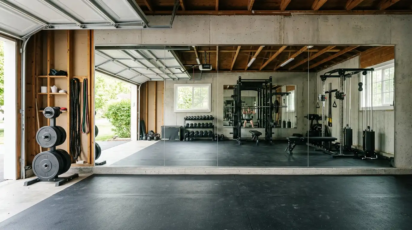 Best Home Gym Mirrors: From Budget DIY to Premium Wall Installations