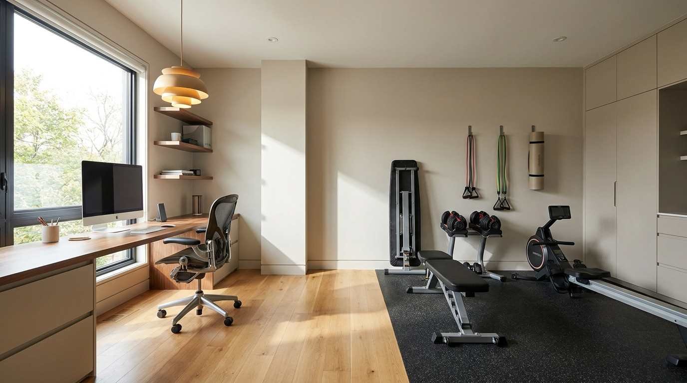 Home Gym Office Combo: Smart Setup Ideas