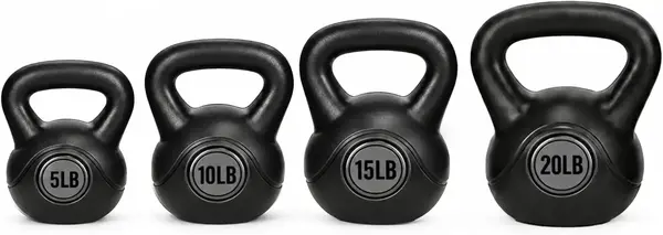 BalanceFrom Vinyl Kettlebell Set