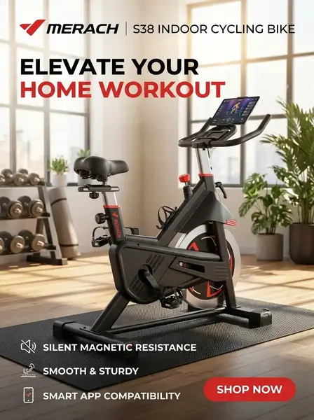 MERACH S38 Magnetic Exercise Bike