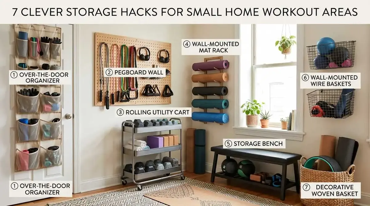 7 Clever Storage Hacks for Small Home Workout Areas 6 7 Clever Storage Hacks for Small Home Workout Areas