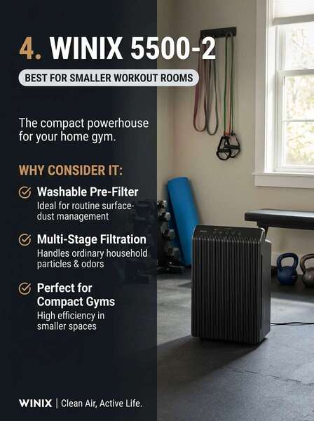 Best Air Purifiers for Home Gyms (2026 Buyer's Guide) 6 WINIX 5510 Air Purifier