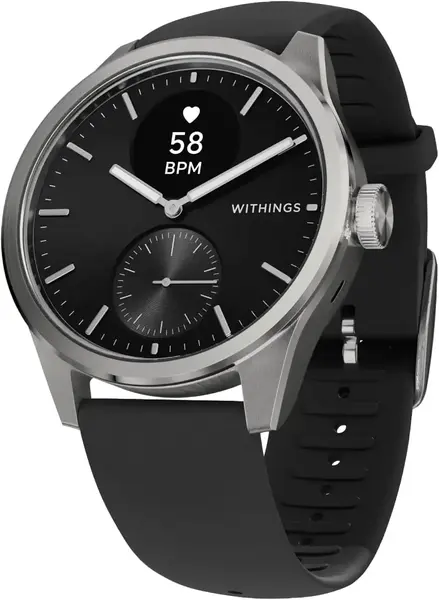 Withings ScanWatch 2 hybrid smartwatch with a classic watch design and health tracking features